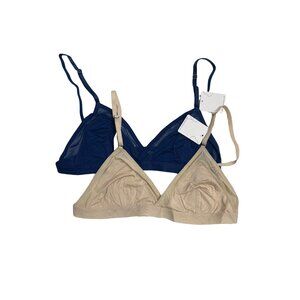 Bundle of Two Mesh Trim Bralettes